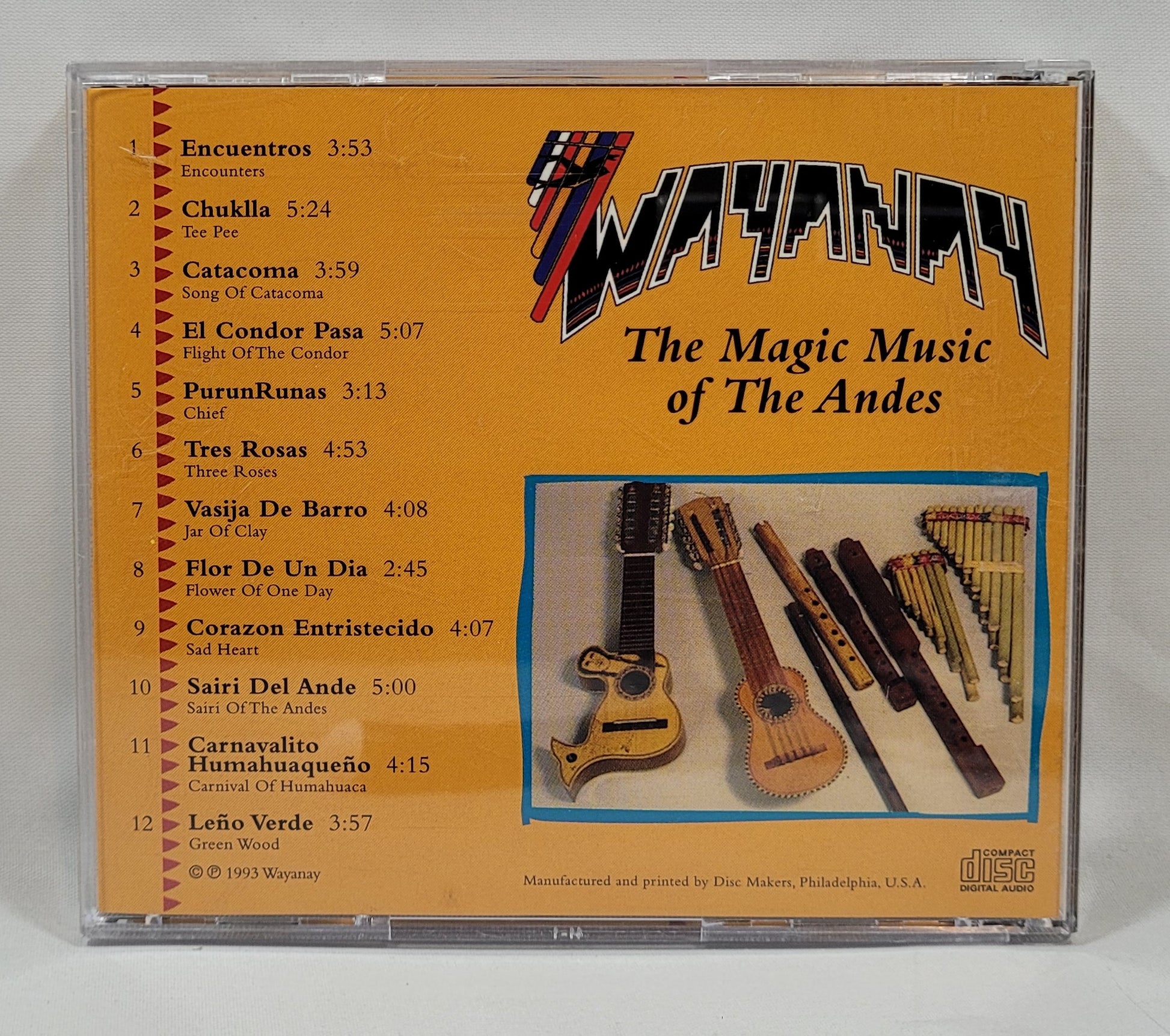 Wayanay - Tee Pee Encounters Catacoma (The Magic Music of the Andes) [Used CD]