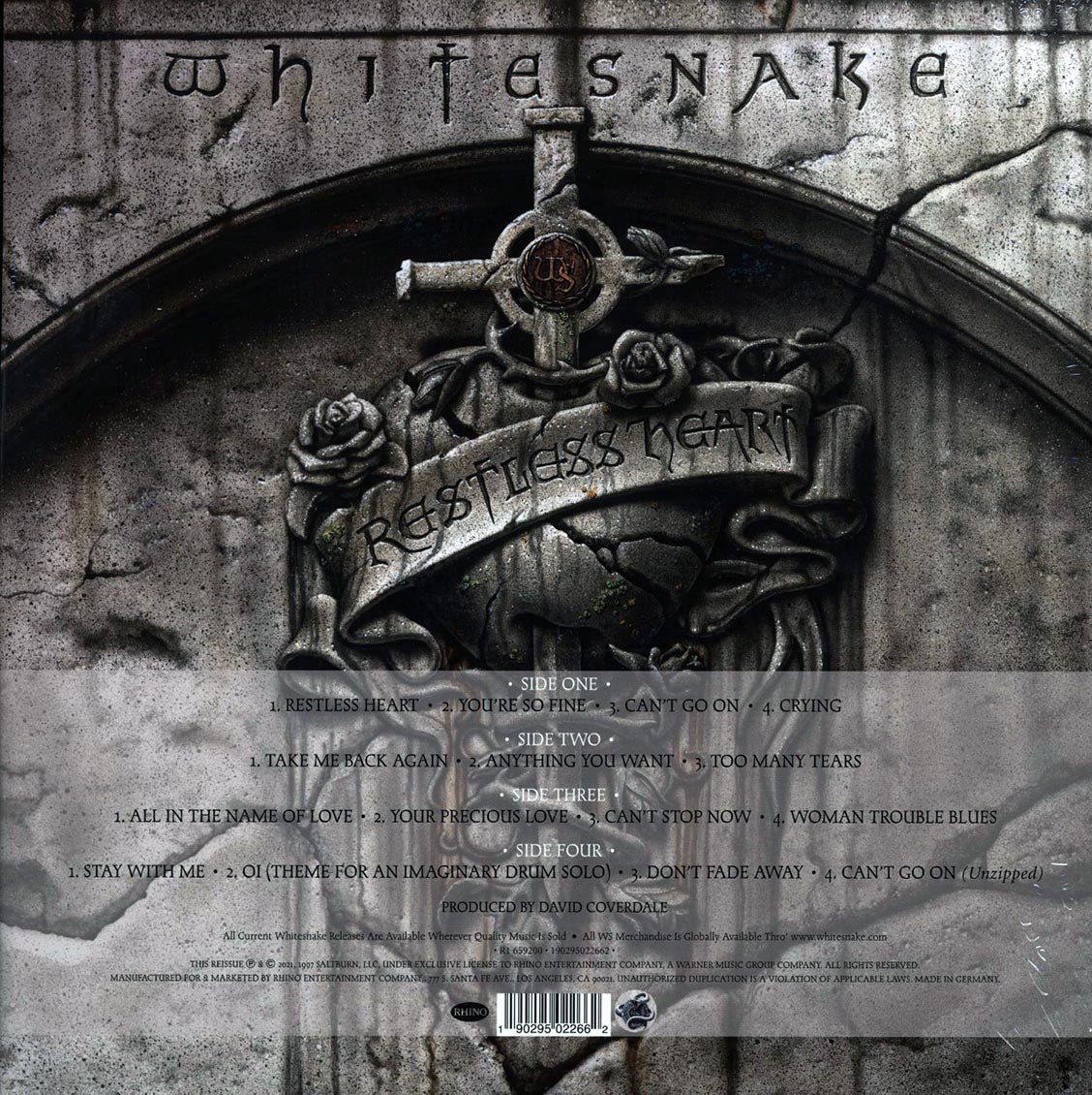 Whitesnake - Restless Heart [2021 Remastered 180G Silver Limited] [New Double Vinyl Record LP]