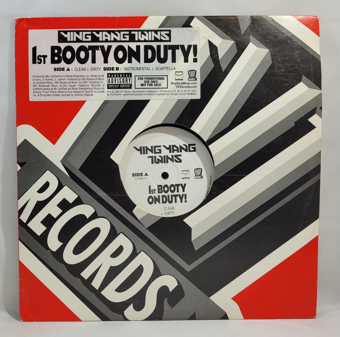 Ying Yang Twins - 1st Booty on Duty! [Vinyl Record 12" Single]